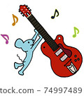 電吉他和鼠標 74997489