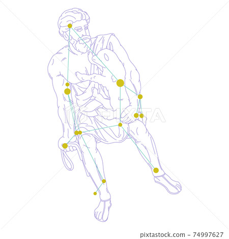 88星座系列A星座圖片和星座線在白色背景-Auriga 88星座系列A星座圖片和星座線在白色背景-Auriga 74997627