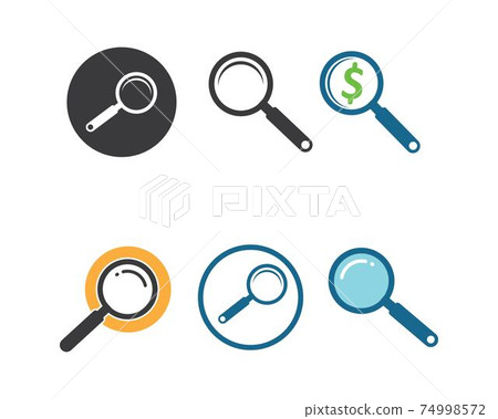 magnifier icon logo vector illustration design magnifier icon logo vector illustration design 74998572