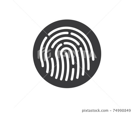 fingerprint logo icon illustration vector template fingerprint logo icon illustration vector template 74998849