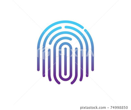 fingerprint logo icon illustration vector template fingerprint logo icon illustration vector template 74998850