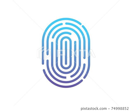 fingerprint logo icon illustration vector template fingerprint logo icon illustration vector template 74998852