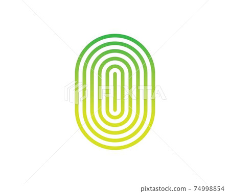 fingerprint logo icon illustration vector template 74998854