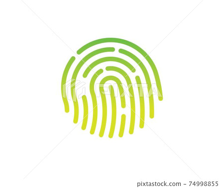 fingerprint logo icon illustration vector template fingerprint logo icon illustration vector template 74998855