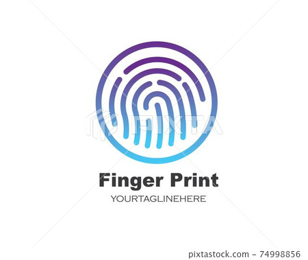fingerprint logo icon illustration vector template fingerprint logo icon illustration vector template 74998856