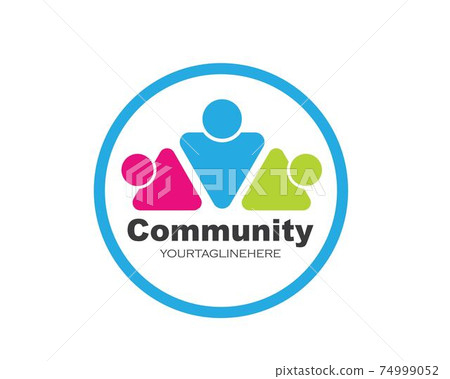 leadership,community,social and company Logo icon vector 74999052