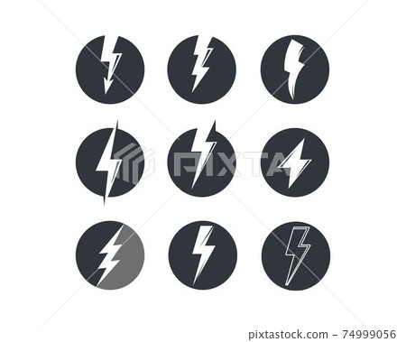 flash thunder bolt illustration vector flash thunder bolt illustration vector 74999056