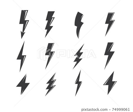 flash thunder bolt illustration vector flash thunder bolt illustration vector 74999061