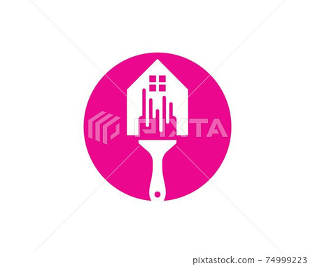 house,bulding paint logo icon vector illustration 74999223