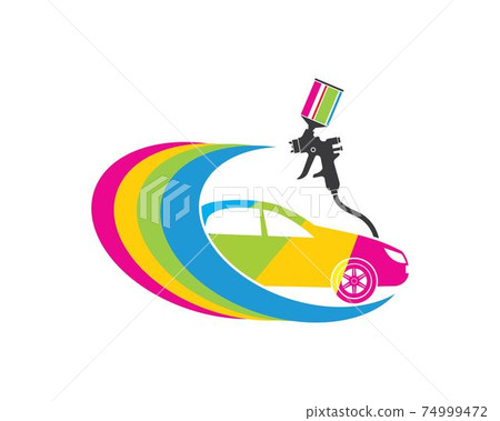 car paint logo icon illustration vector 74999472