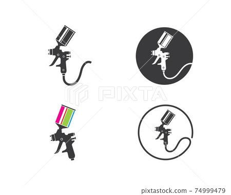 spray gun paint logo icon vector illustration spray gun paint logo icon vector illustration 74999479