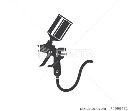 spray gun paint logo icon vector illustration spray gun paint logo icon vector illustration 74999481