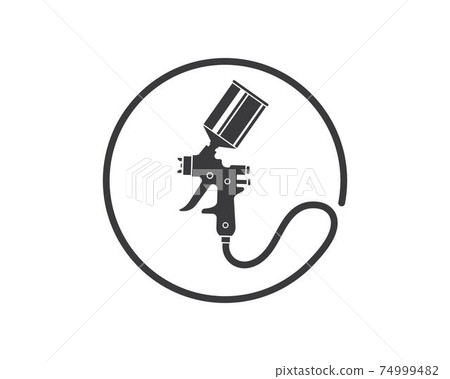 spray gun paint logo icon vector illustration spray gun paint logo icon vector illustration 74999482