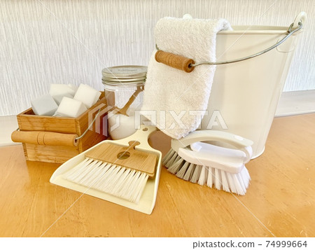 清潔工具小蘇打，三聚氰胺海綿，迷你簸pan掃帚套件，水桶，抹布刷 74999664