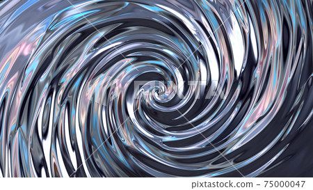 Metal metal gold leaf vortex swirl liquid round and round guru naruto naruto metallic shiny gal 75000047