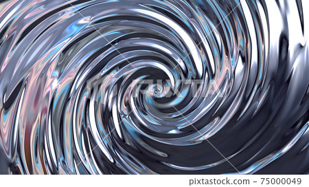 Metal metal gold leaf vortex swirl liquid round and round guru naruto naruto metallic shiny gal 75000049