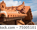 Beautiful roof decoration in Malia, Crete, Greece 75005101