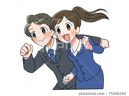 Adult new life suit anime style manga style 20s 75006290