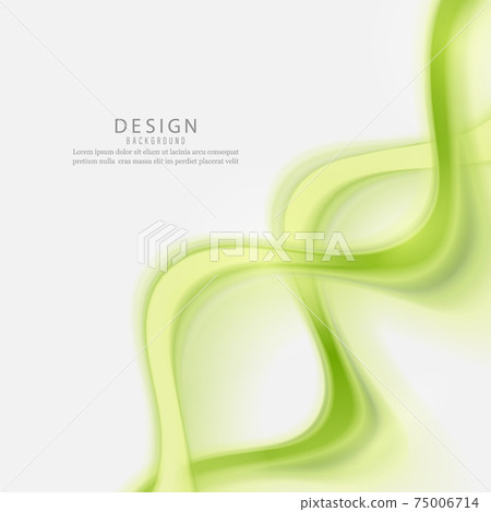 Green abstract wave background Green wave flow - Stock Illustration ...