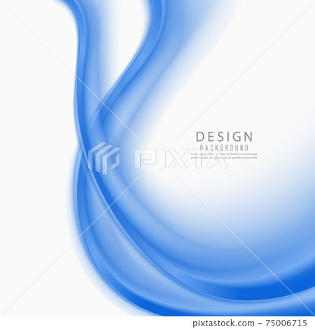 Blue abstract wave background Blue wave flow - Stock Illustration ...