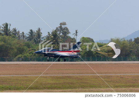 Chinese Air Force J-10 August 1st Flight Demonstration Landing 75006806