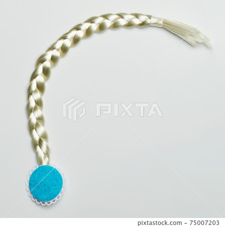 White long hair braid White long hair braid 75007203