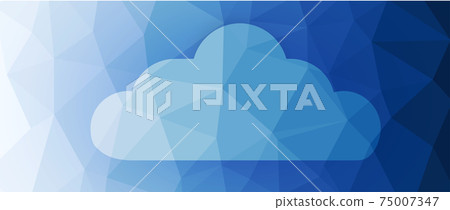 Cloud technology. Integrated digital web concept background 75007347