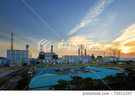 Dangjin Industrial Complex, sunset 75011207