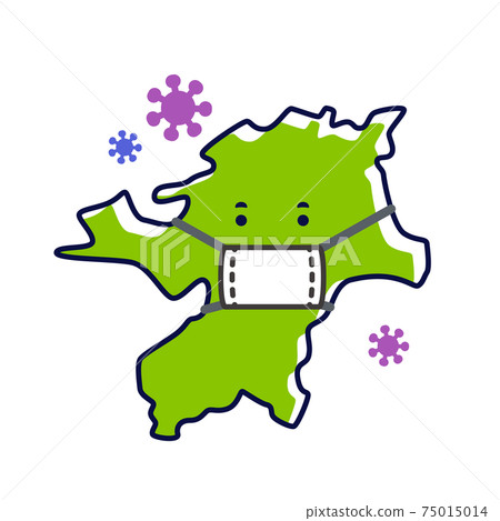 戴著口罩的福岡縣感染控制 戴著口罩的福岡縣感染控制 75015014