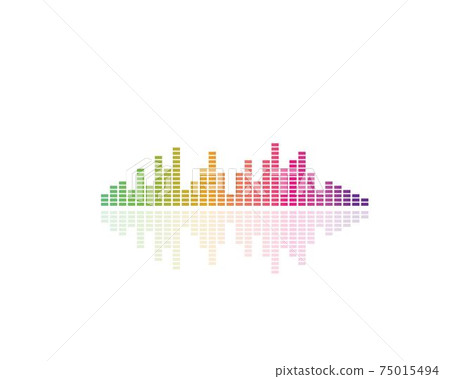 equaizer and sound effect ilustration logo vector icon 75015494