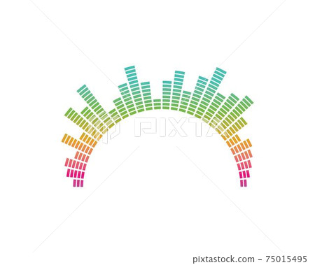 equaizer and sound effect ilustration logo vector icon equaizer and sound effect ilustration logo vector icon 75015495
