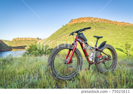 fat bike at foothills of Colorado fat bike at foothills of Colorado 75021611