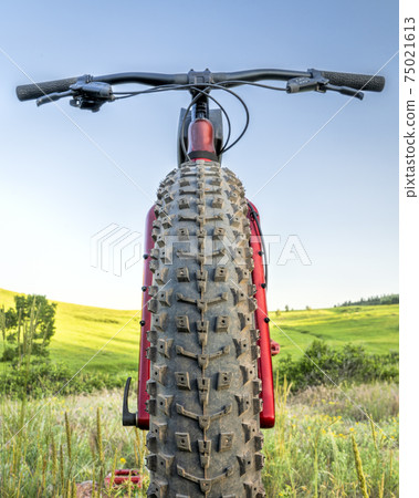 fat bike at foothills of Colorado fat bike at foothills of Colorado 75021613