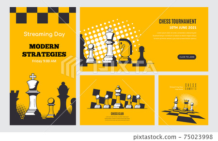 Set of Chess Game Banner Templates, Stock Vector 75023998