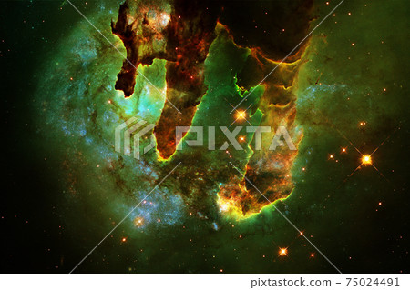Cosmic landscape. Nebula. Elements of this image furnished by NASA Cosmic landscape. Nebula. Elements of this image furnished by NASA 75024491