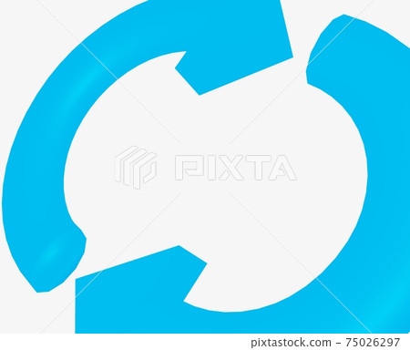 Enlarged material for the blue loop icon 75026297