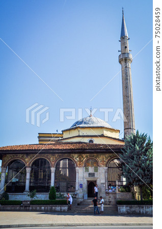 Etem Bay Mosque in Tirana, the capital of Albania 75028459