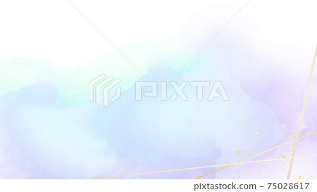 淺藍色和紫色透明水彩背景 有多種變化 插圖素材 圖庫