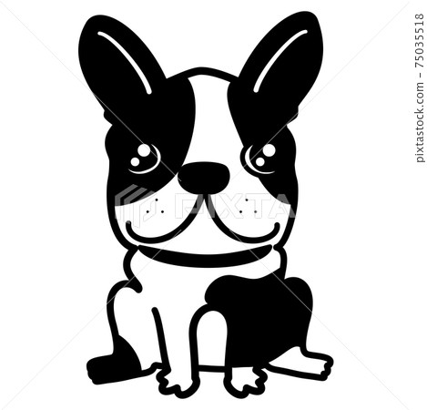 French Bulldog Freble Dog Pet Illustration Material 75035518