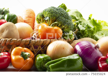 新鮮美味的蔬菜的集合 75035824