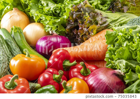 新鮮美味的蔬菜的集合 75035843
