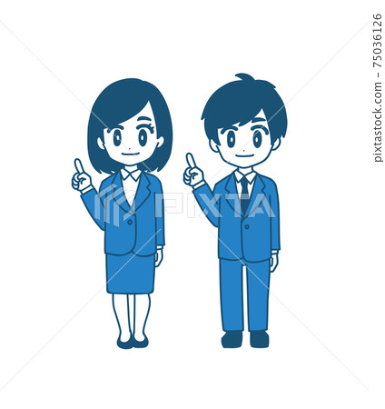 指向_單色ver的工作人 指向_單色ver的工作人 75036126