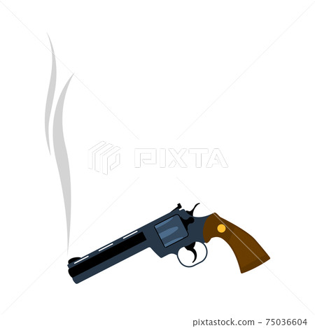 Smoking Revolver Icon Smoking Revolver Icon 75036604