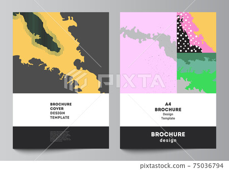 Vector layout of A4 cover mockups design templates for brochure, flyer layout, cover design, book design, brochure cover. Japanese pattern template. Landscape background decoration in Asian style. Vector layout of A4 cover mockups design templates for brochure, flyer layout, cover design, book design, brochure cover. Japanese pattern template. Landscape background decoration in Asian style. 75036794