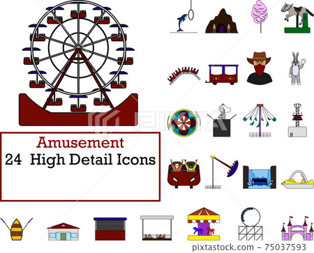 Amusement Icon Set Amusement Icon Set 75037593