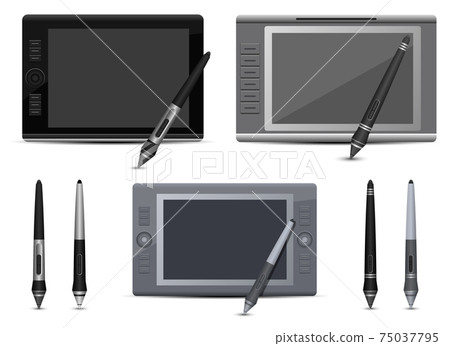 Graphic tablet vector design illustration isolated on white background 75037795
