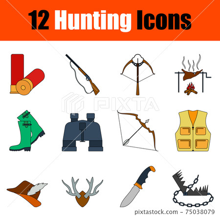 Hunting Icon Set - Stock Illustration [75038079] - PIXTA