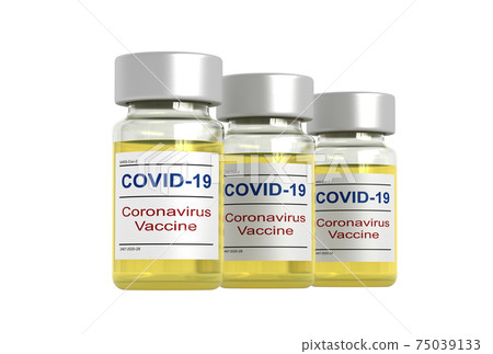 Coronavirus vaccine vial Coronavirus vaccine vial 75039133