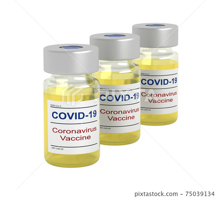 Coronavirus vaccine vial Coronavirus vaccine vial 75039134