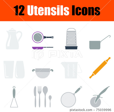 Utensils Icon Set 75039996
